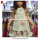 JannyBB flower floral printed mesh apron dress